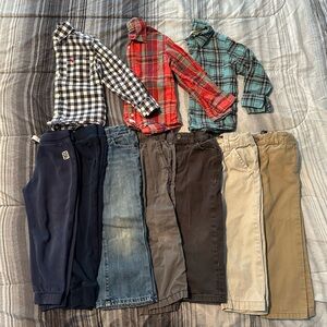 3T Boys Pants and long sleeve shirts
